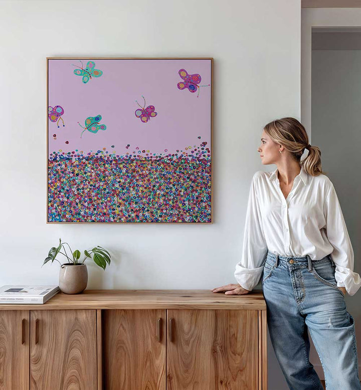 BUTTERFLIES ARE FREE , KIDS ROOM PAINTINGS