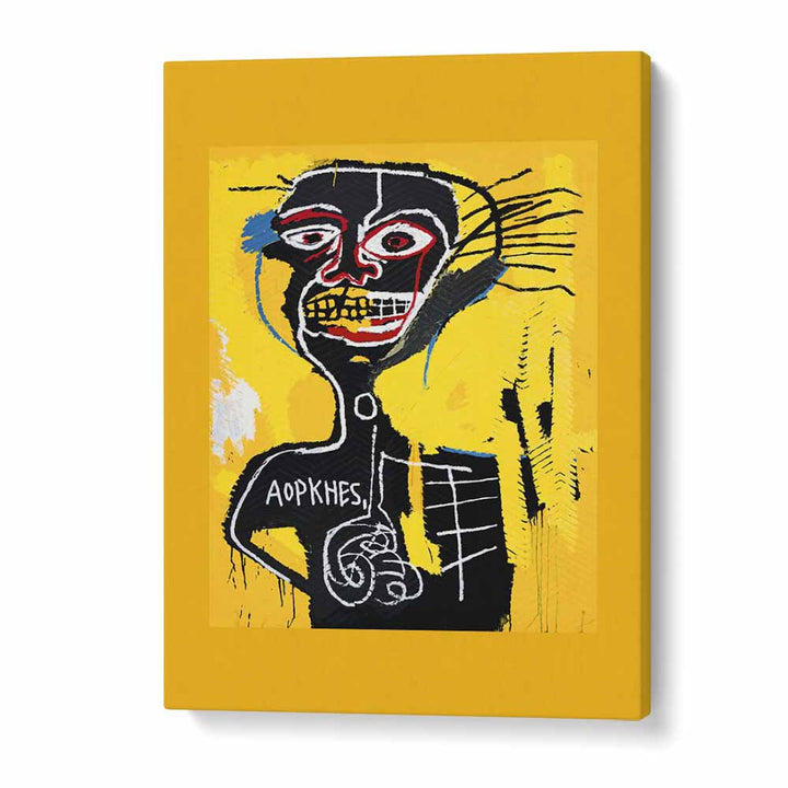 Cabeza By Jean Michel Basquiat (1982) Pop Art Artwork in Gallery Wrap