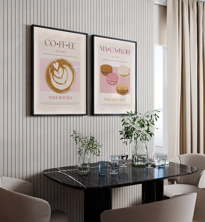 CAFÉ INDULGENCE SET , SET OF 2 PAINTINGS