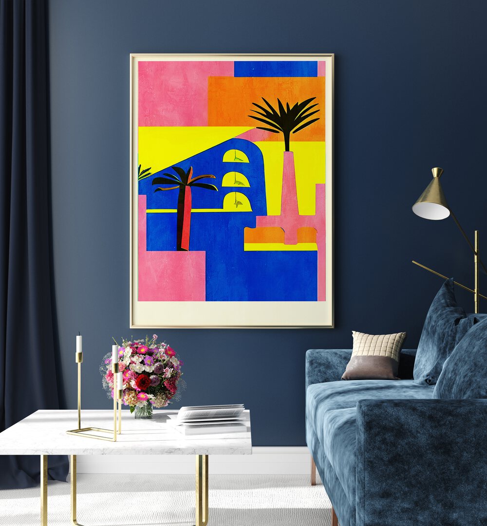 Vibrant CAIRO, BEACH PAINTINGS showcase colorful beach scenes, enhancing your living space with cultural charm.