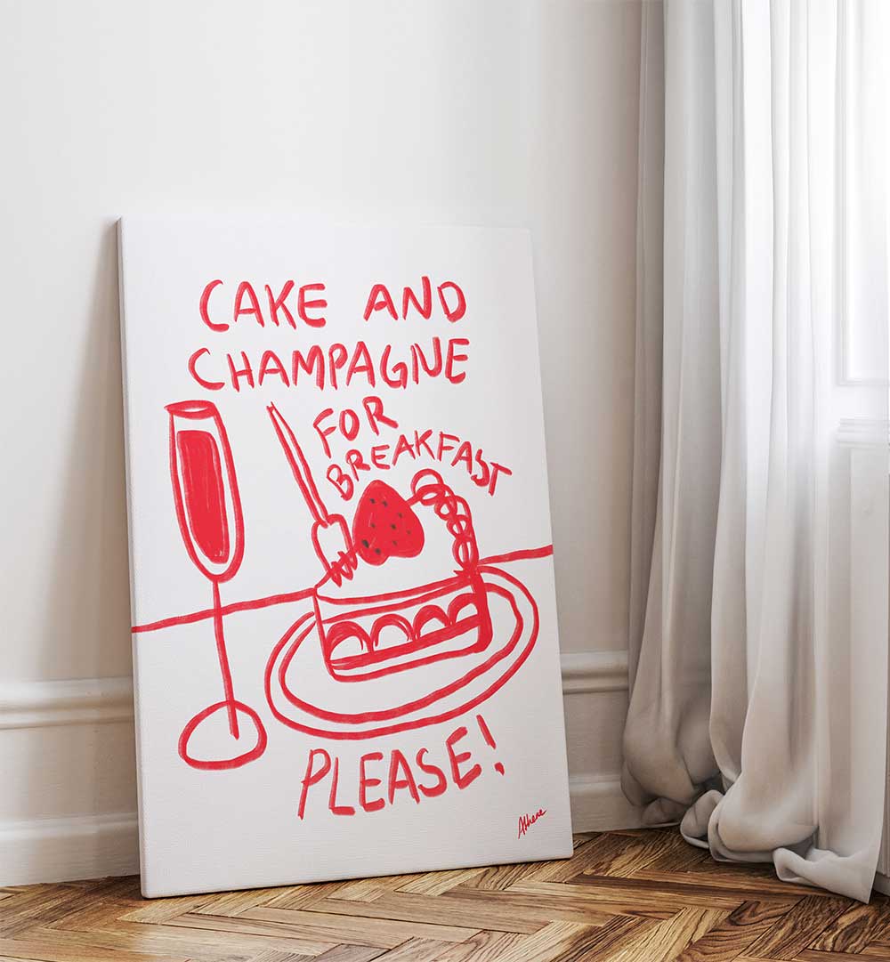 CAKE AND CHAMPAGNE , BAR & CAFE ART