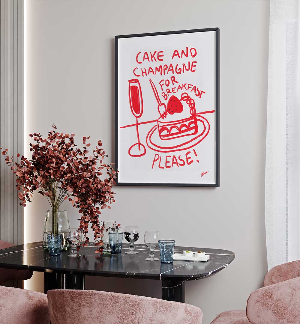 CAKE AND CHAMPAGNE , BAR & CAFE ART