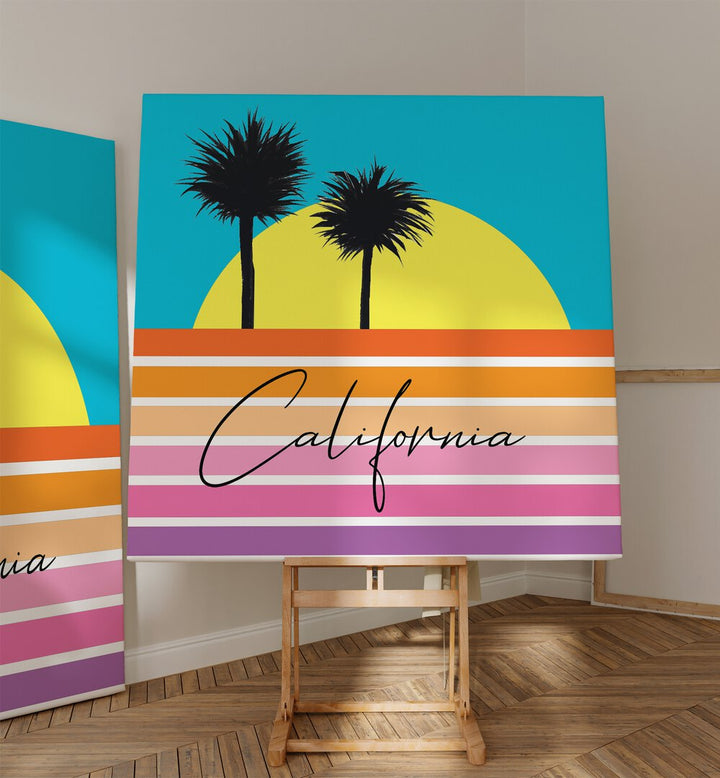 CALIFORNIA BEACH LIFE , LANDSCAPE ART PRINTS , LANDSCAPE PAINTINGS