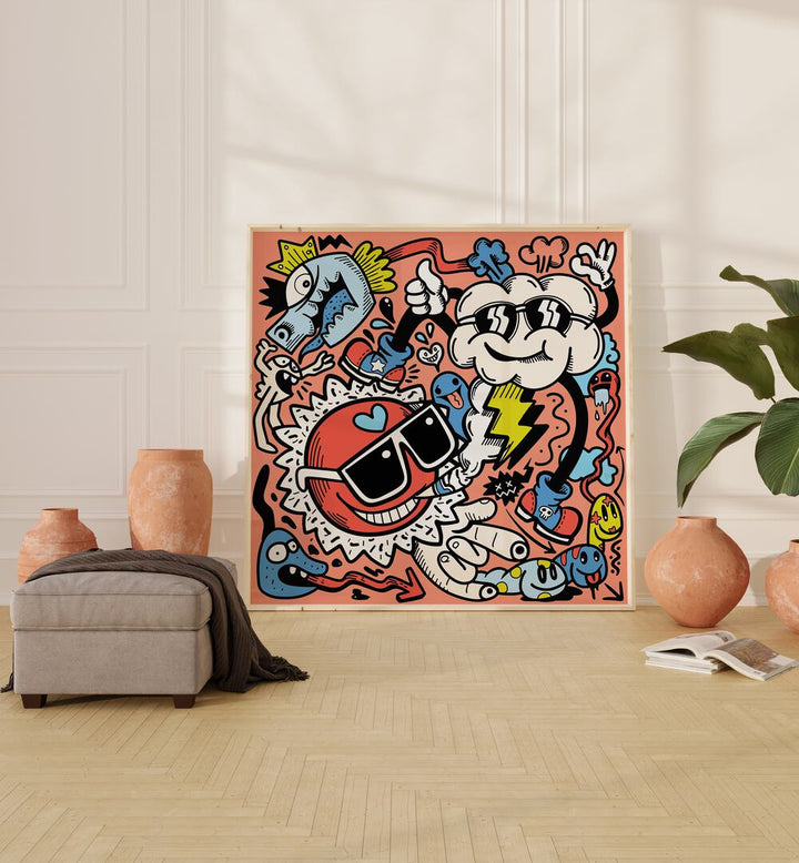 Vibrant "CALL IT SWAG I, COMIC POSTERS" artwork from Asianmonk, perfect for transforming your space.
