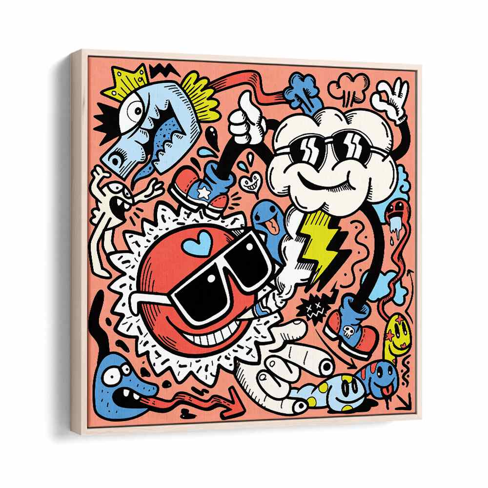 Vibrant "CALL IT SWAG I, COMIC POSTERS" art from Asianmonk transforms your space with playful, colorful designs.