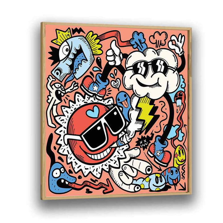 Vibrant "CALL IT SWAG I, COMIC POSTERS" wall art, perfect for adding flair to your space from Asianmonk.