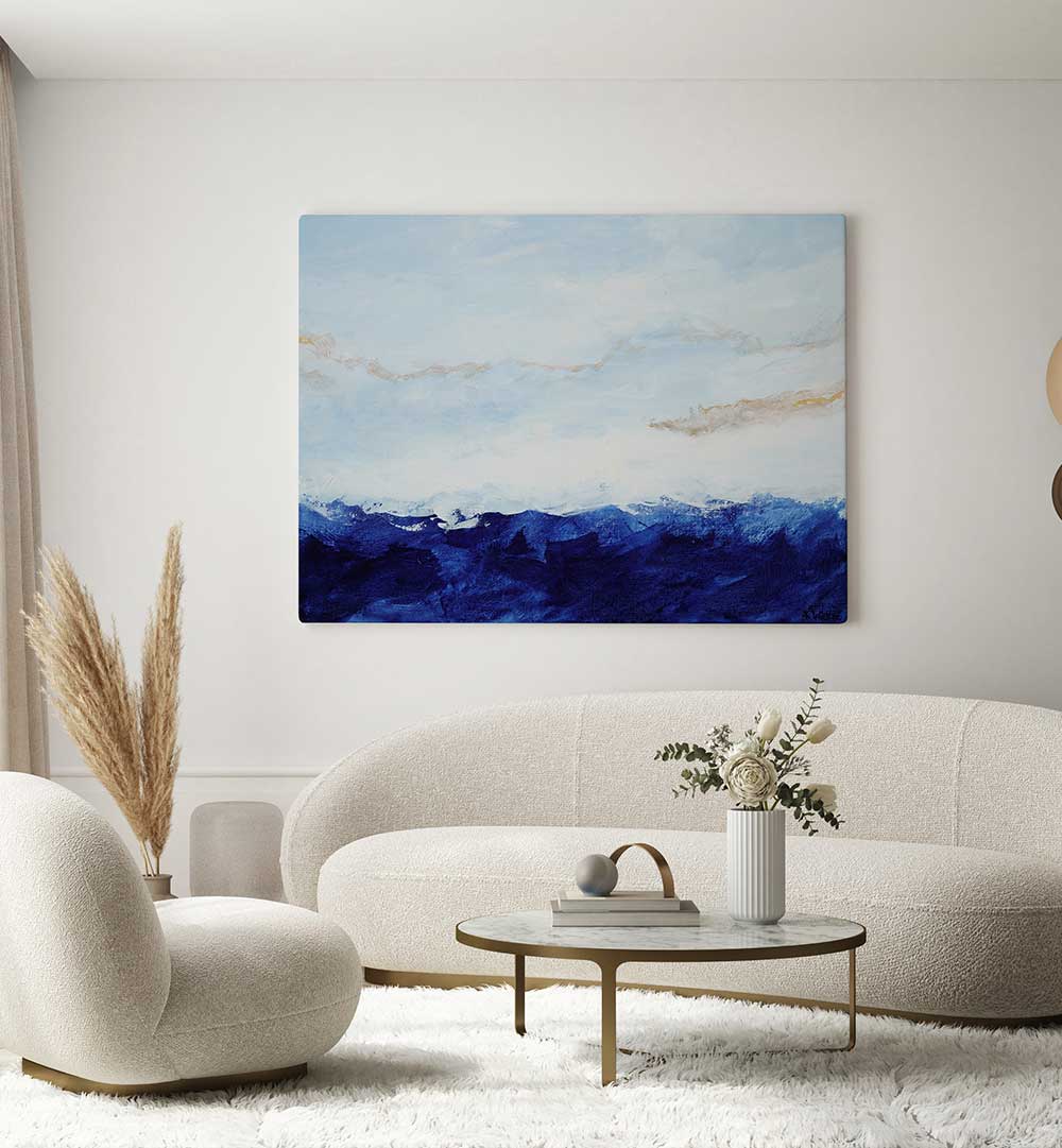 CALMING OCEAN WAVES , ABSTRACT PAINTINGS