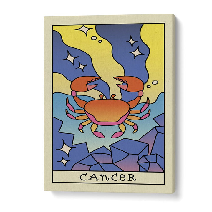 Cancer Zodiac & Tarot Art Artwork in Gallery Wrap