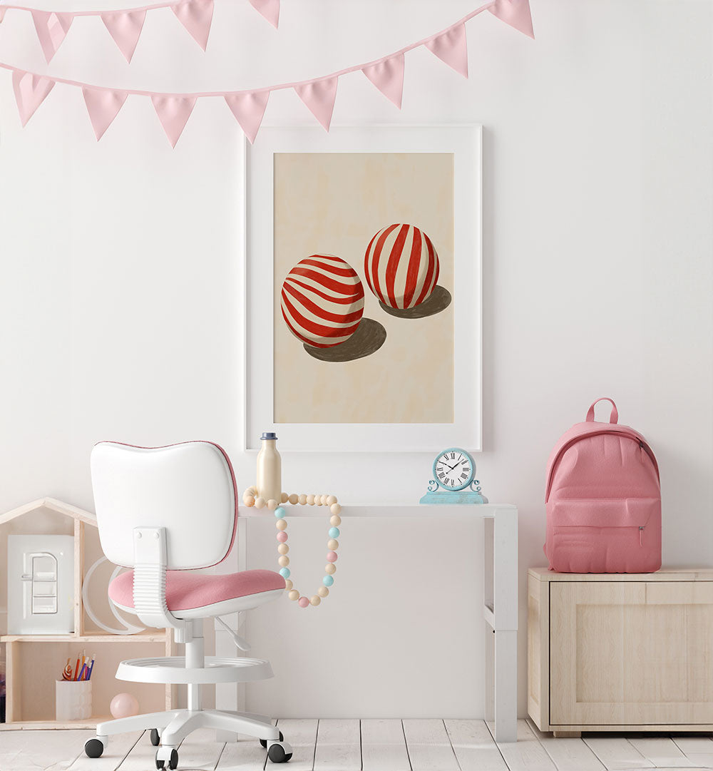CANDY SWIRL SPHERES , KIDS ROOM PAINTINGS