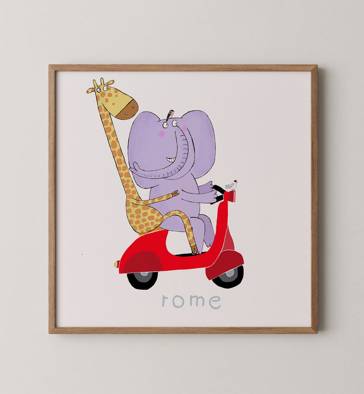 Whimsical art in CARLA DALY GALLERY WALL I, GALLERY WALLS set adds charm and color to brighten any room.