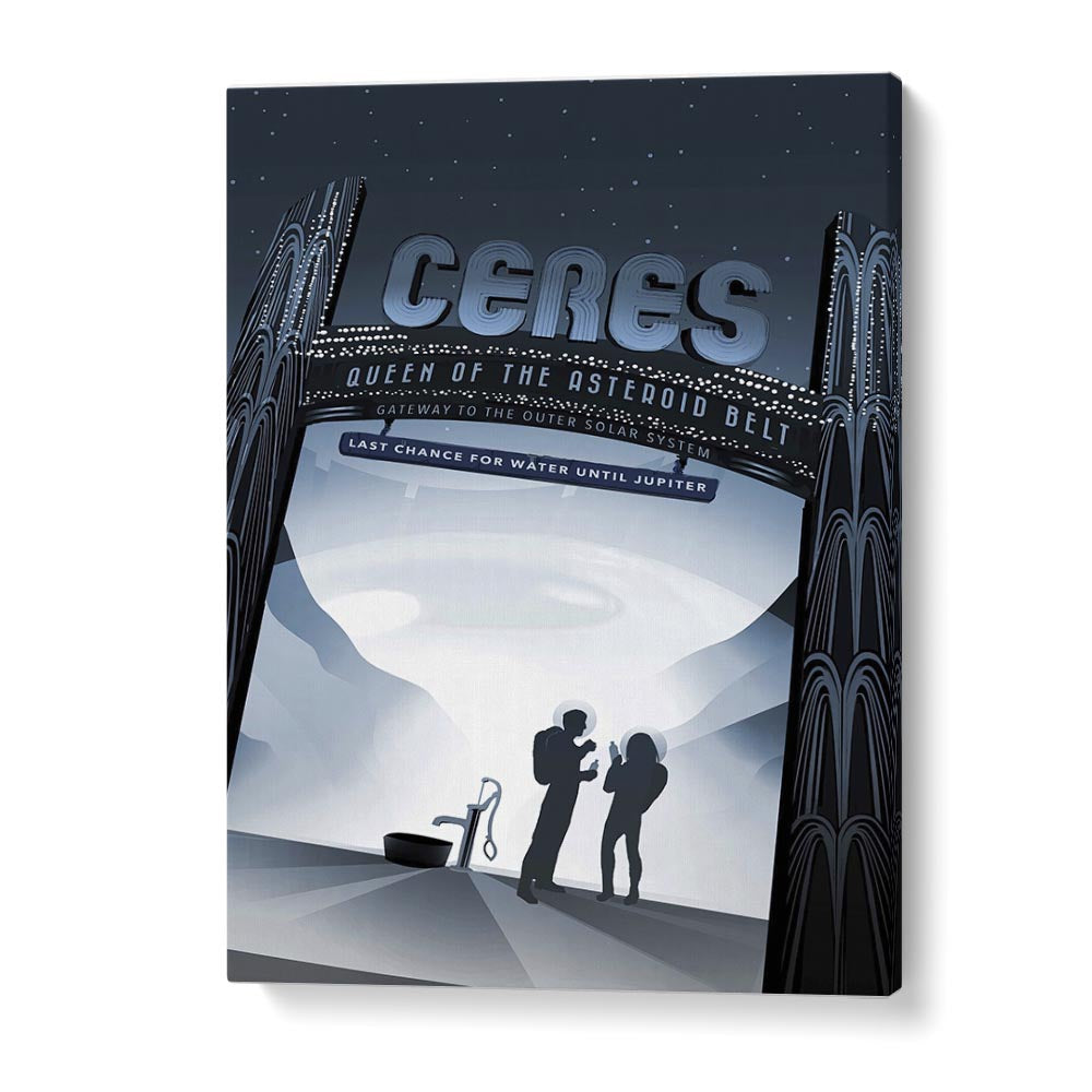 Ceres Astronaut & Nasa Paintings, Space Art Prints Artwork in Gallery Wrap
