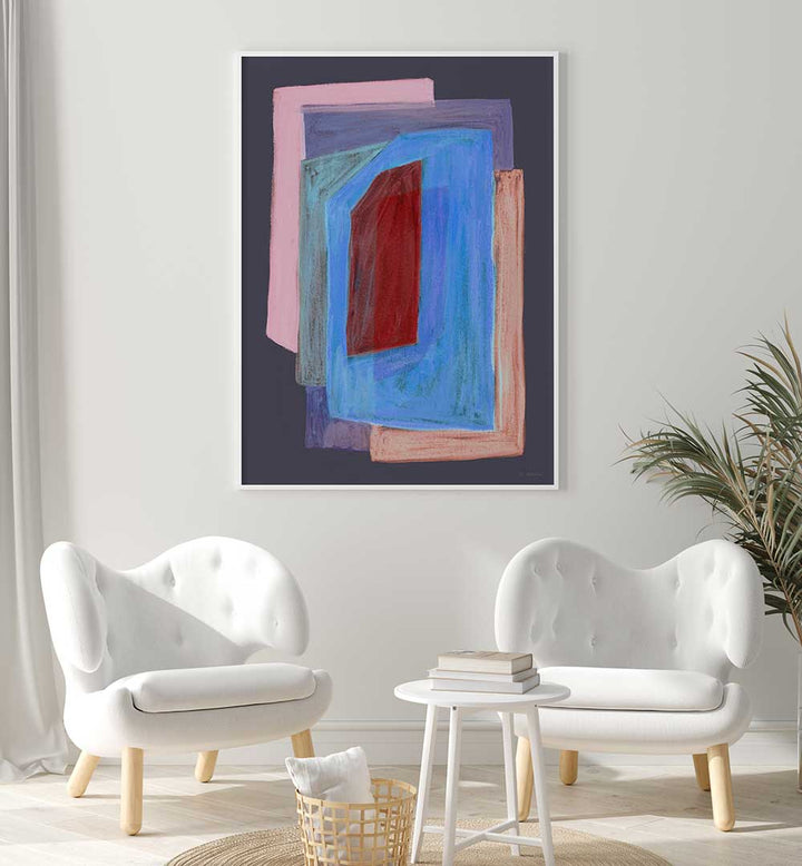 CHALKS AND SHAPES II , GEOMETRIC ART PRINTS