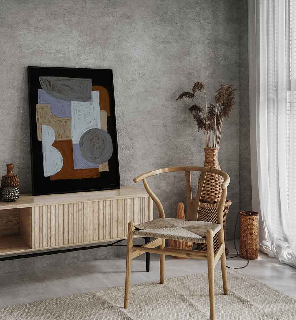 CHALKS AND SHAPES I , GEOMETRIC ART PRINTS