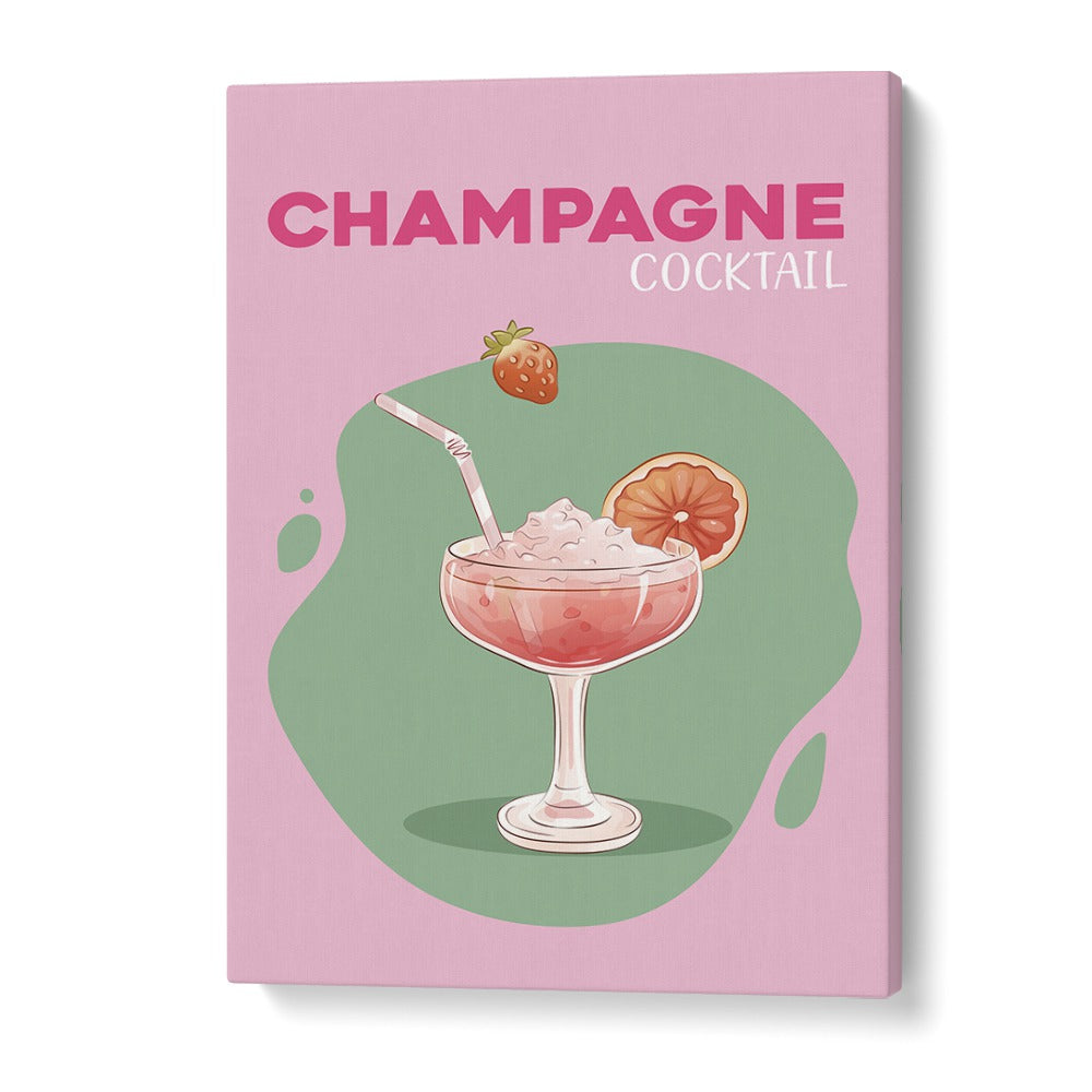 Champagne Bar & Cafe Art Artwork in Gallery Wrap