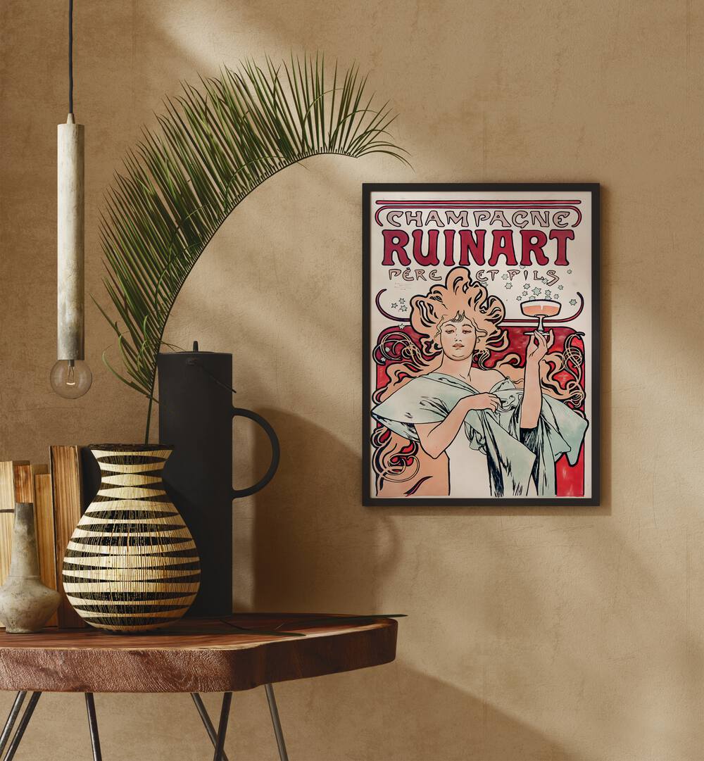 CHAMPAGNE RUINART 1896 , VINTAGE PAINTINGS