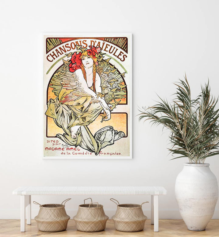 CHANSONS D'AIEULES 1898 , VINTAGE PAINTINGS