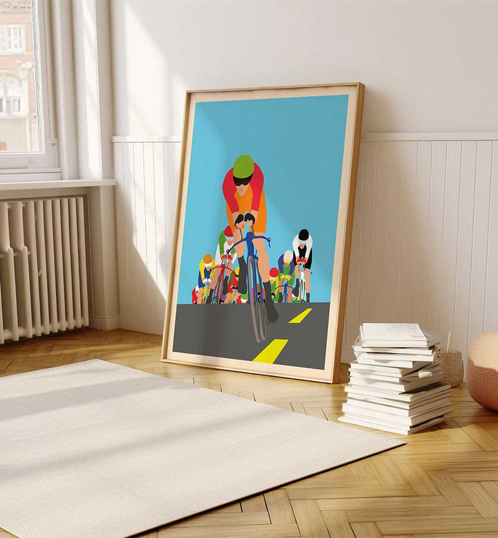 CHASING PACK ART PRINT , SPORTS POSTERS