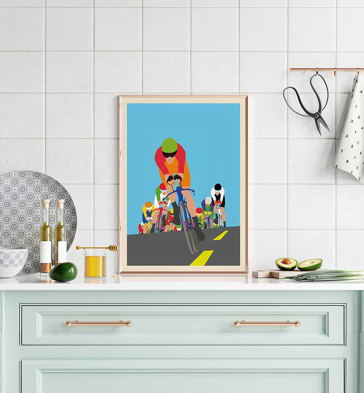 CHASING PACK ART PRINT , SPORTS POSTERS