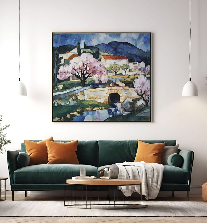 Vibrant CHERRY BLOSSOMS artwork enhances any space, showcasing nature's beauty and elegance for springtime decor.