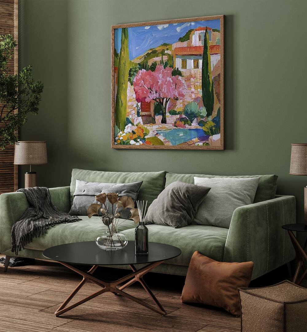 Enhance your space with CHERRY BLOSSOMS II, capturing the beauty of spring blooms in vibrant art for your home decor.