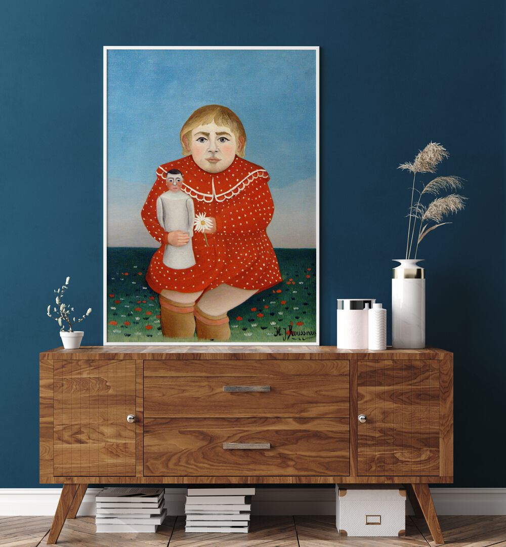 CHILD WITH DOLL (1906) , VINTAGE PAINTINGS