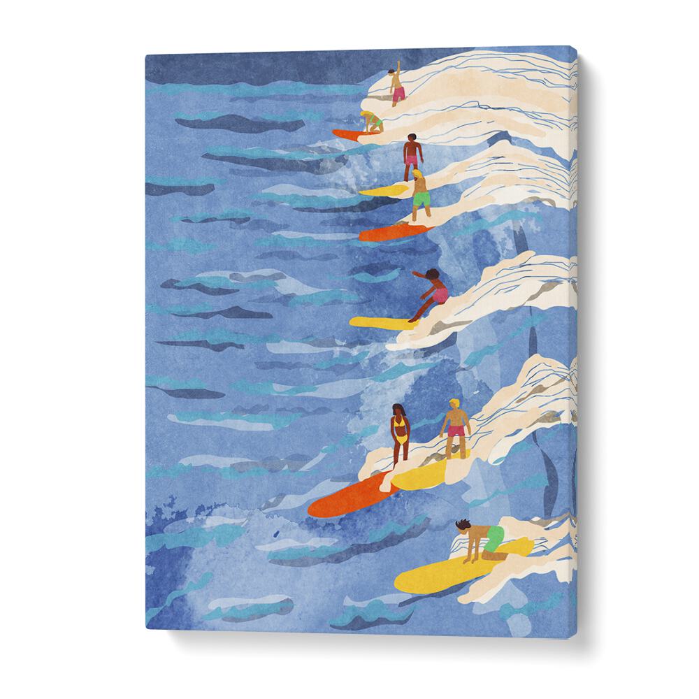 Chilled Surfing Sports Art Artwork in Gallery Wrap