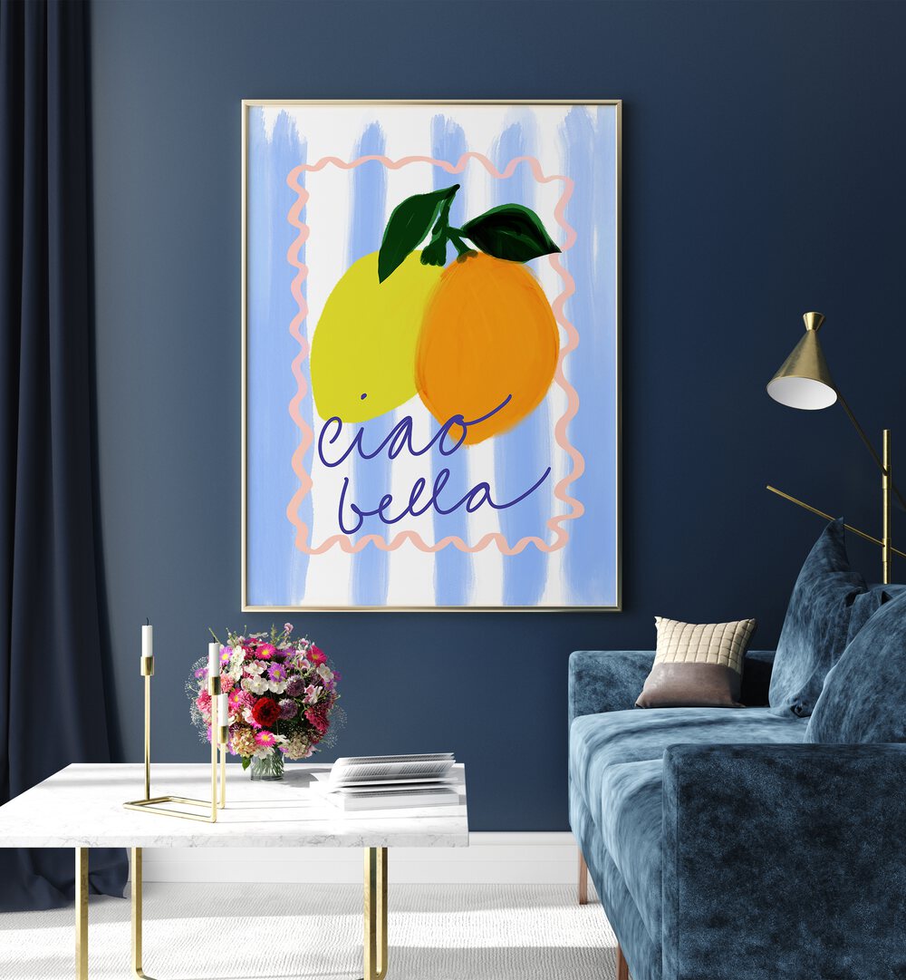 Bright and stylish CIAO BELLA NO I, KITCHEN POSTERS featuring citrus art to elevate your kitchen decor.