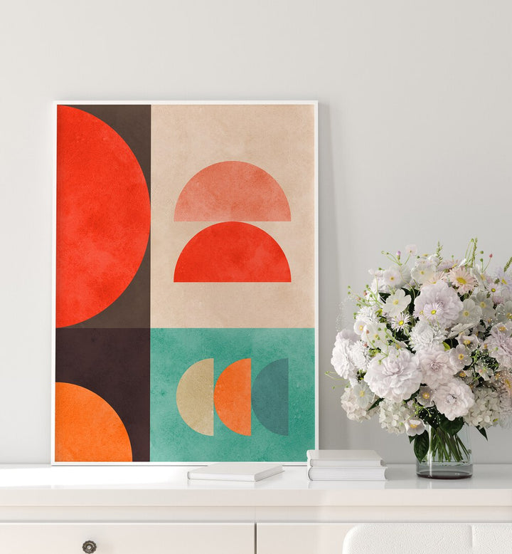 CIRCLES IN HARMONY XI , GEOMETRIC ART PRINTS