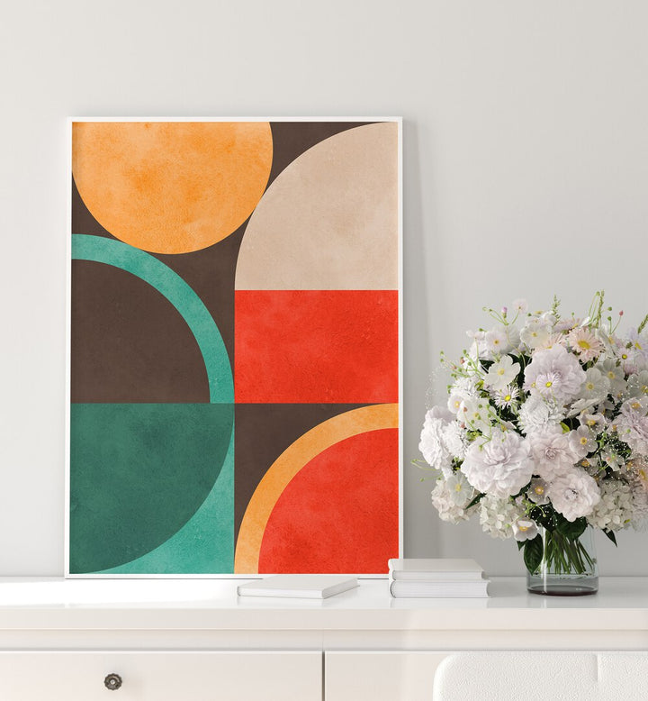 CIRCLES IN HARMONY XIII , GEOMETRIC ART PRINTS