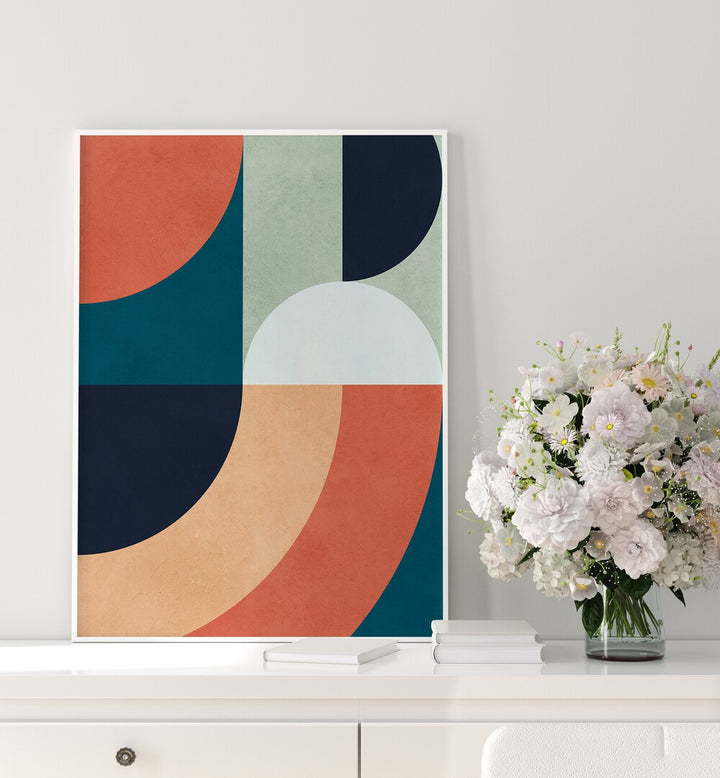 CIRCLES IN HARMONY XIV , GEOMETRIC ART PRINTS