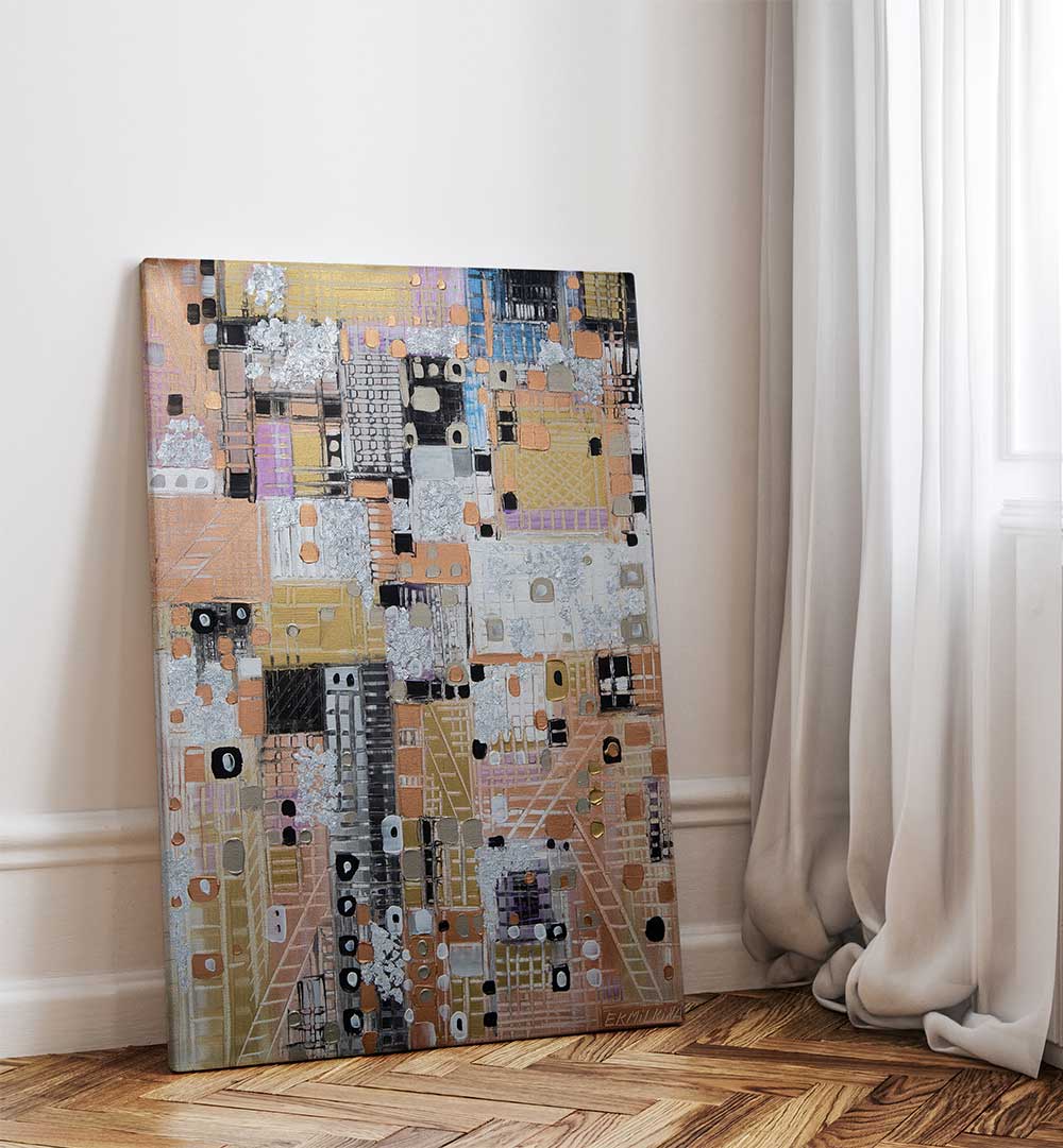 CITY ESCAPE II , MODERN IMPRESSIONISM PAINTINGS