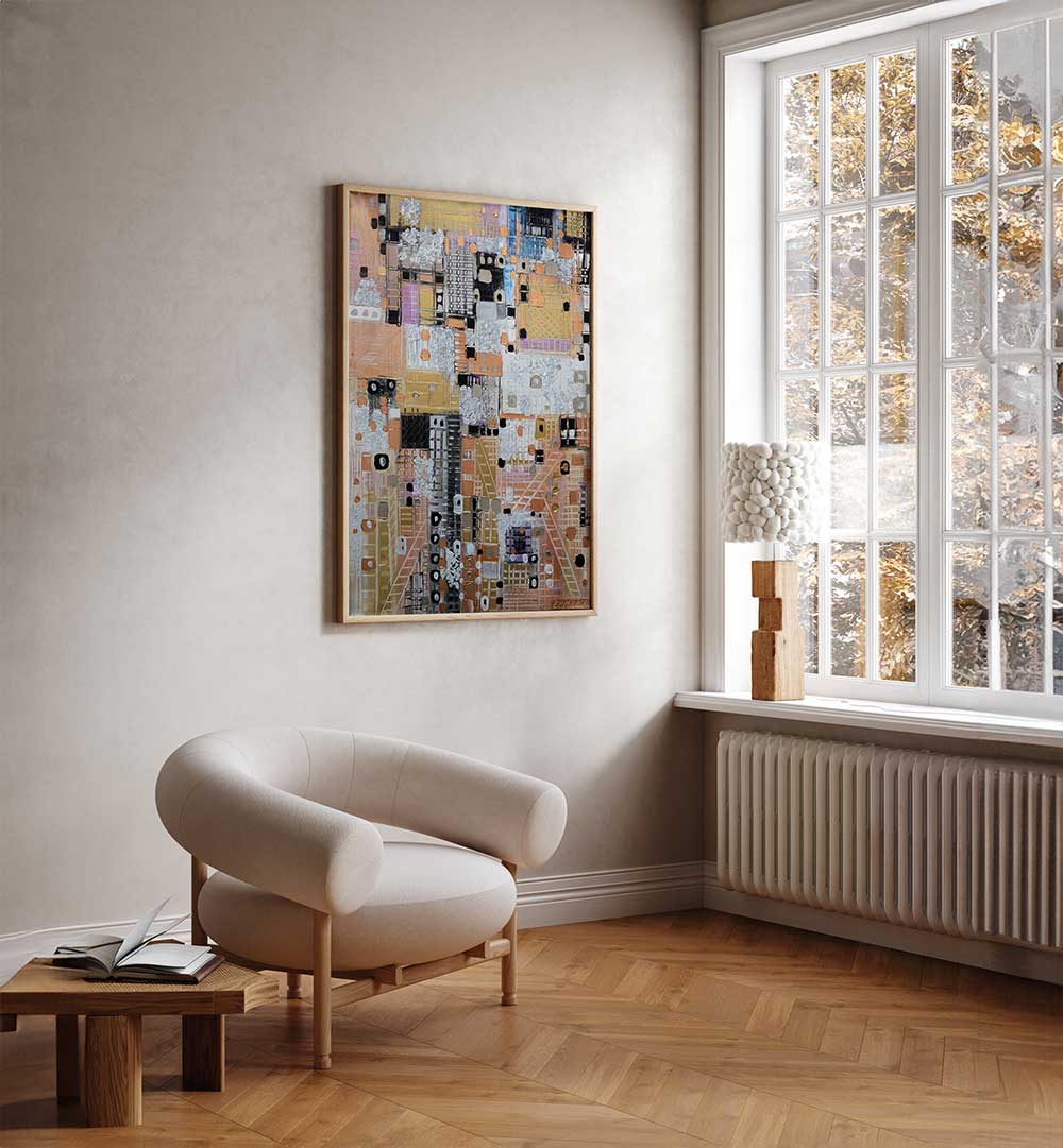 CITY ESCAPE II , MODERN IMPRESSIONISM PAINTINGS