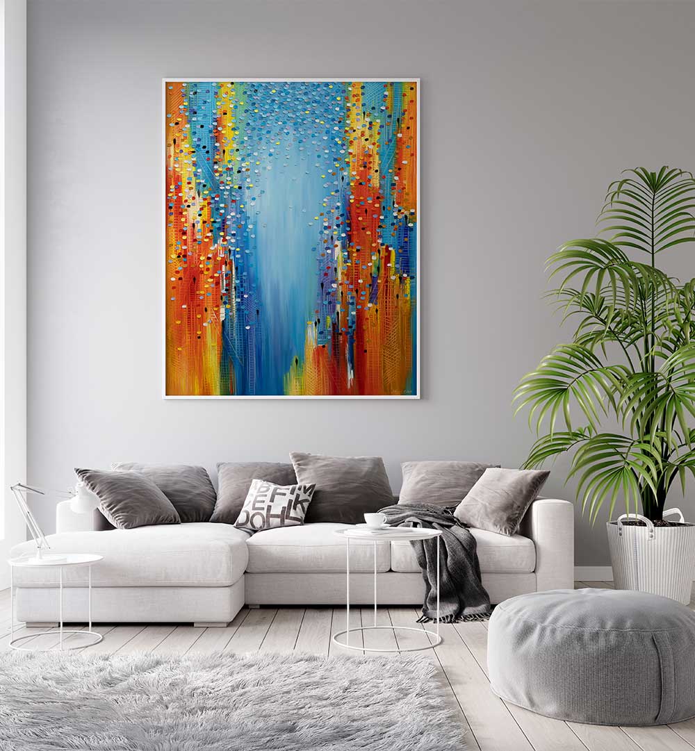 CITY IN MOTION , MODERN IMPRESSIONISM PAINTINGS