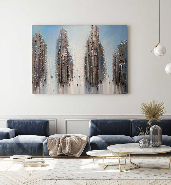 CITY MOOD , MODERN IMPRESSIONISM PAINTINGS