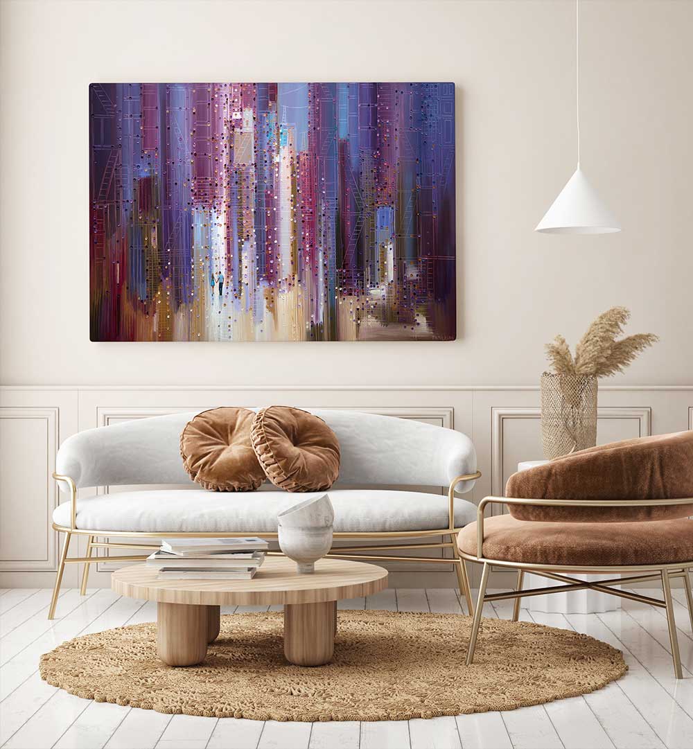 CITY ROMANCE , MODERN IMPRESSIONISM PAINTINGS