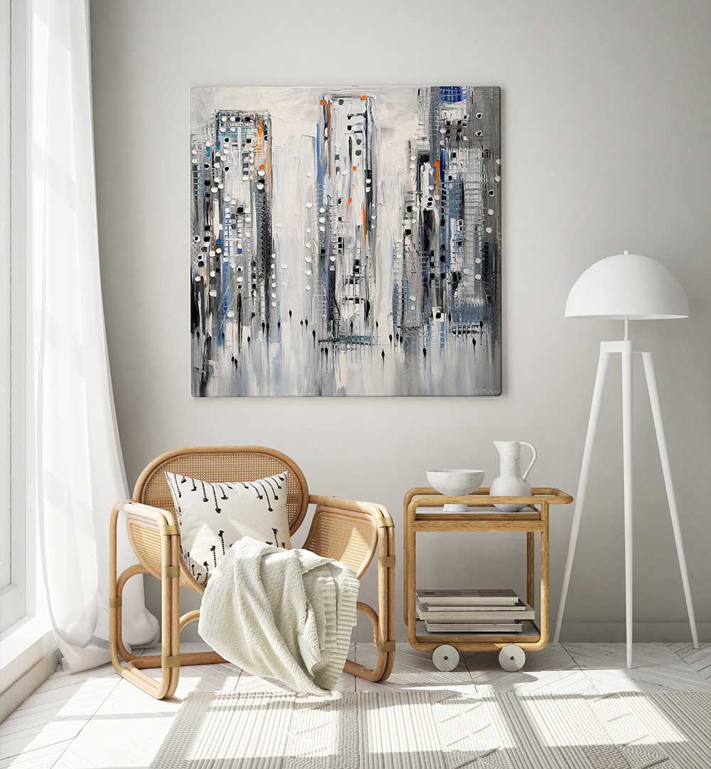 CITY VIBES , MODERN IMPRESSIONISM PAINTINGS
