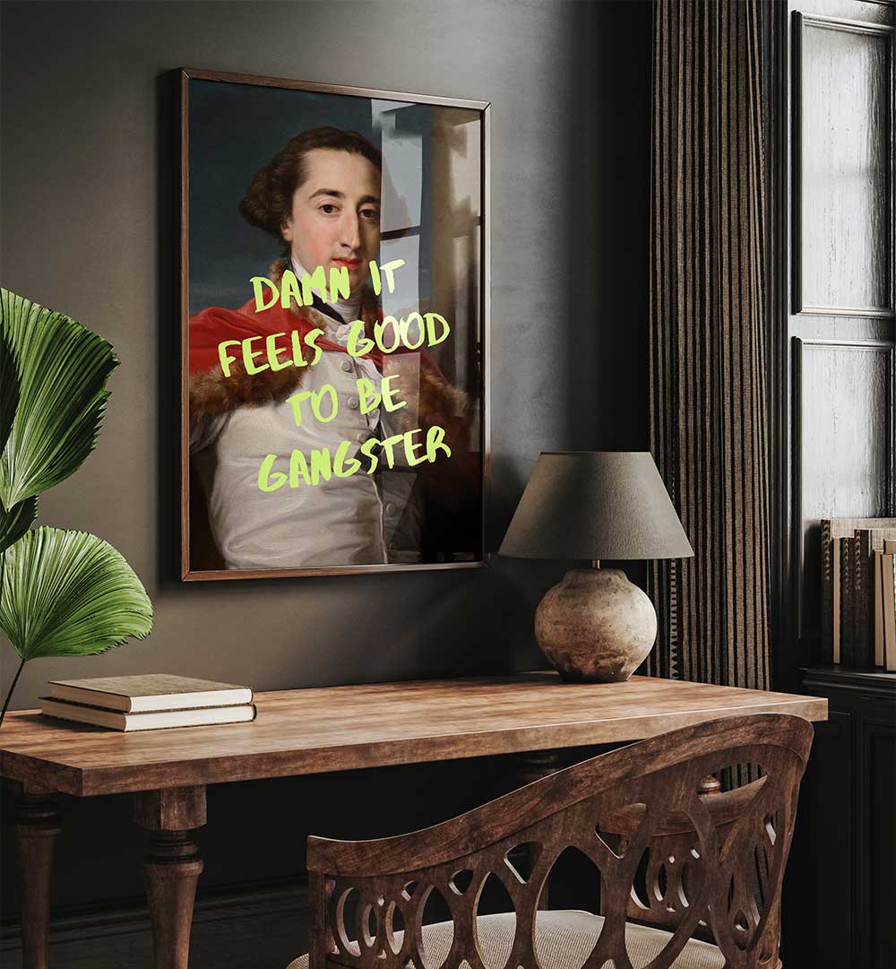 CLASSIC PORTRAIT OF A MAN , ALTERED ART PRINTS