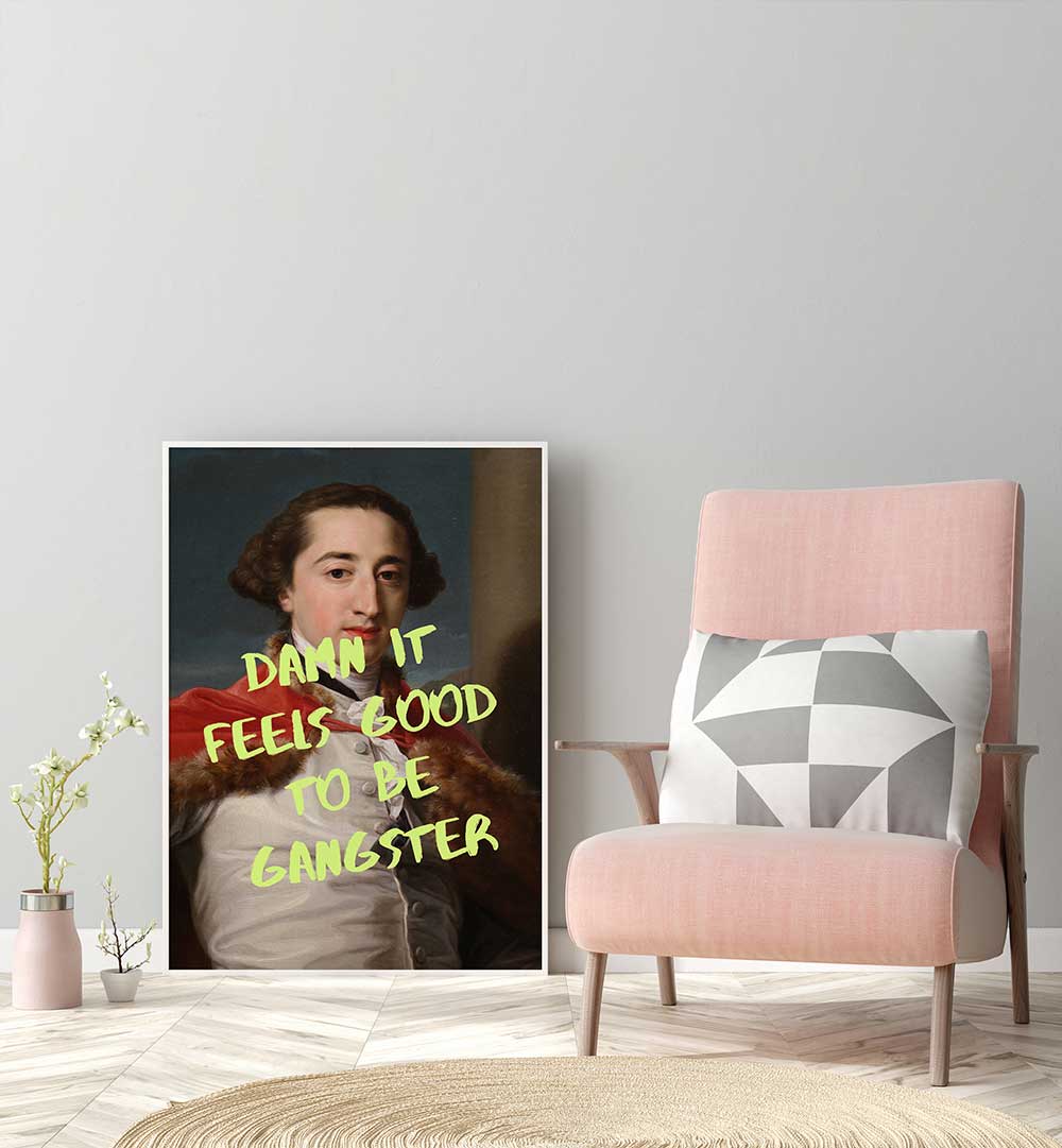 CLASSIC PORTRAIT OF A MAN , ALTERED ART PRINTS