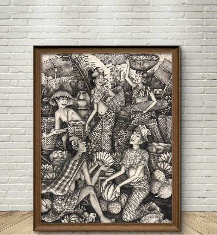 CLASSICAL BALINESE ARTWORK , HANDMADE ARTWORKS