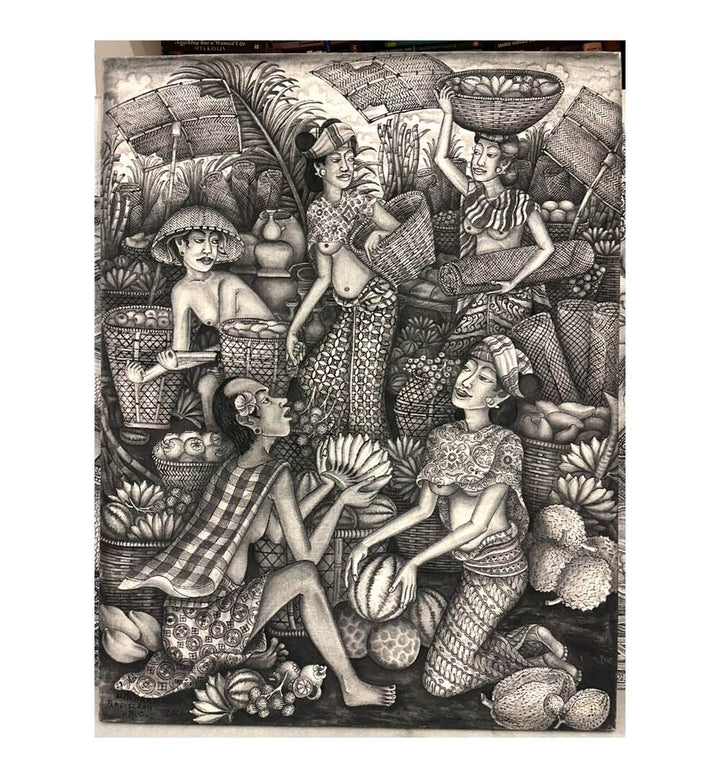CLASSICAL BALINESE ARTWORK , HANDMADE ARTWORKS