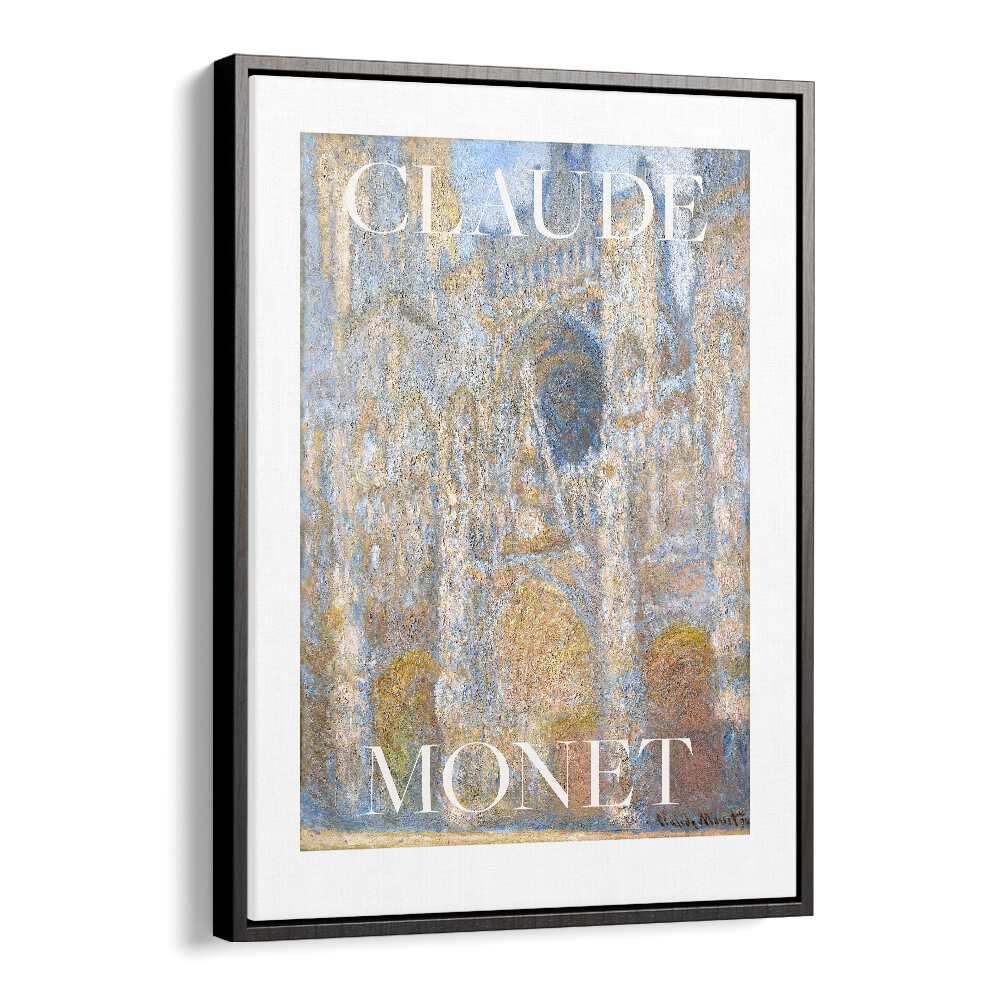 Claude Monet Impressions Claude Monet art painting Artwork in Black Floater Frame