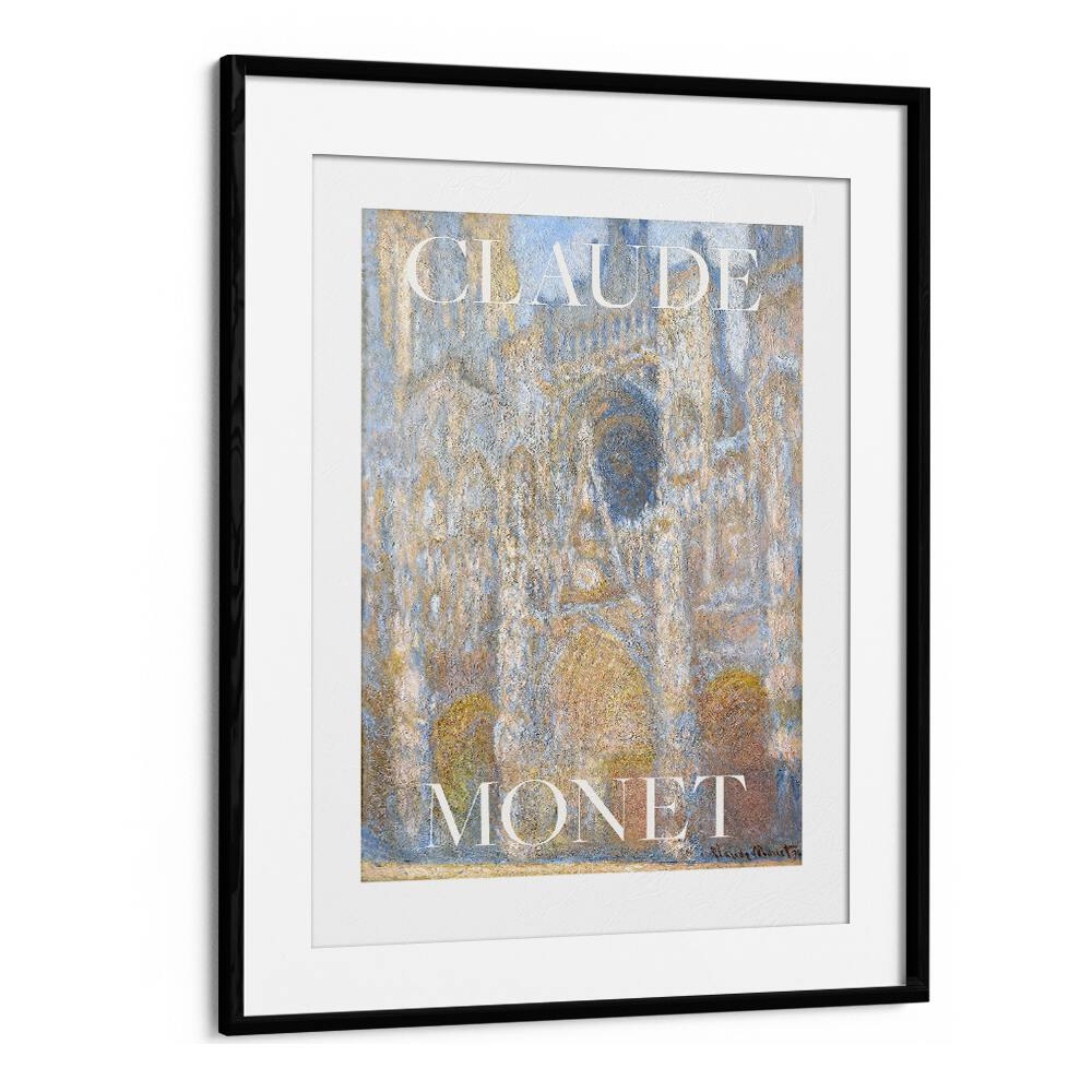 Claude Monet Impressions Claude Monet art painting Artwork in Black Frame With Mount