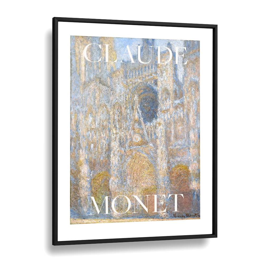 Claude Monet Impressions Claude Monet art painting Artwork in Black Plain Frame