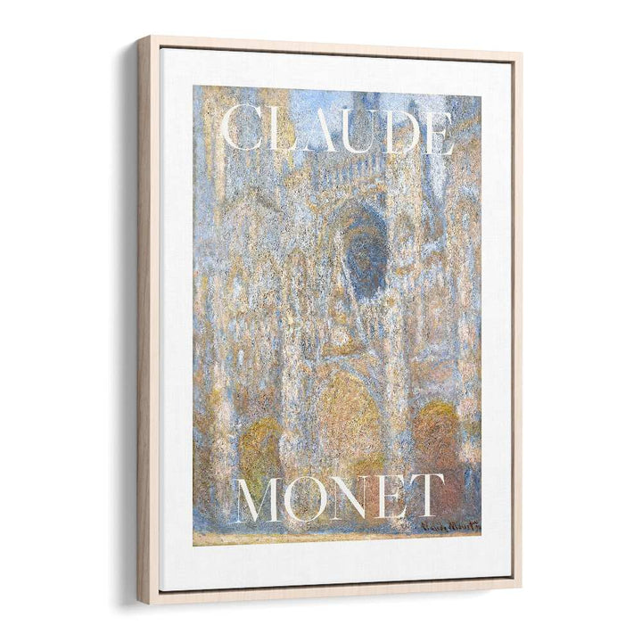 Claude Monet Impressions Claude Monet art painting Artwork in Oak Wood Floater Frame