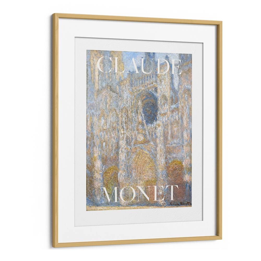 Claude Monet Impressions Claude Monet art painting Artwork in Oak Wood Frame With Mount