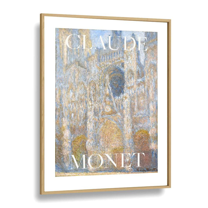 Claude Monet Impressions Claude Monet art painting Artwork in Oak Wood Plain Frame