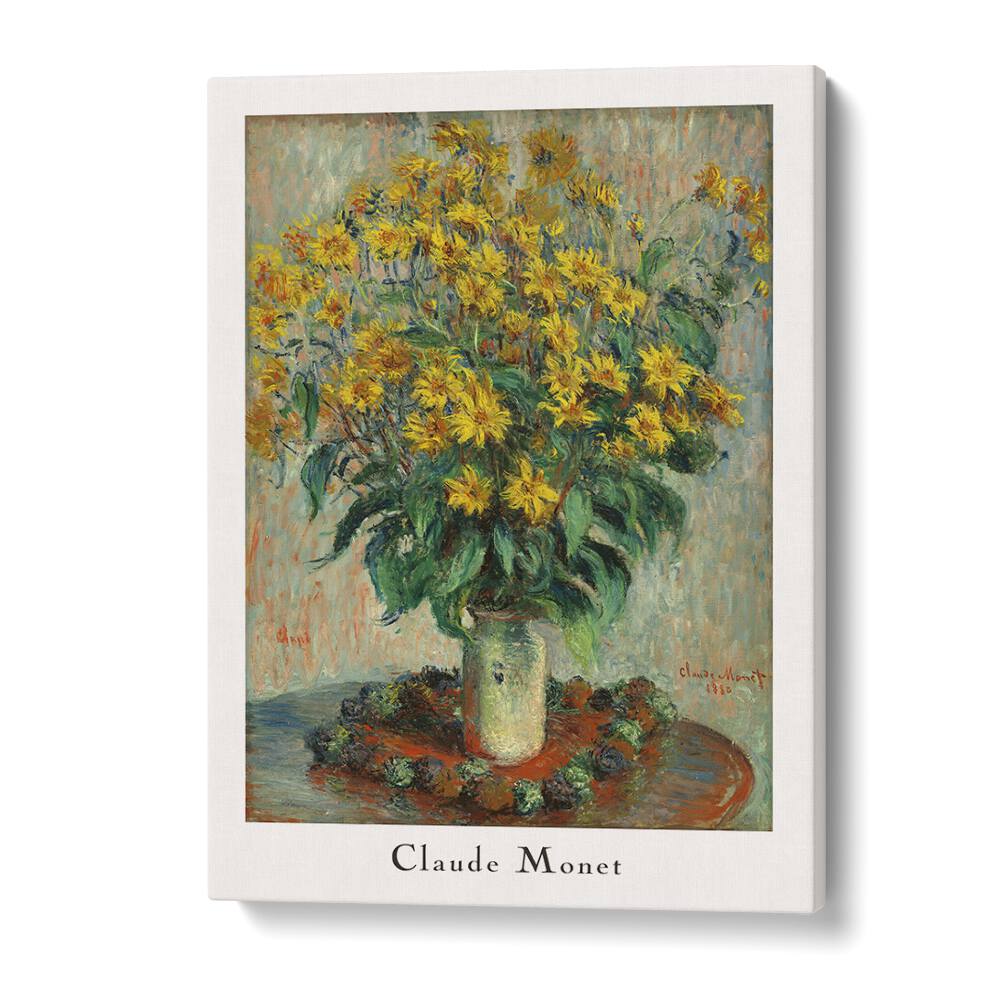 Claude Monet Sunflowers Claude Monet art painting Artwork in Gallery Wrap