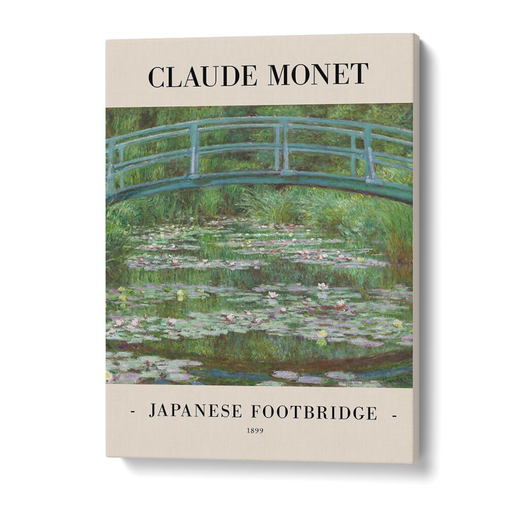 Claude Monet's Japanese Footbridge - 1899 Claude Monet art painting Artwork in Gallery Wrap