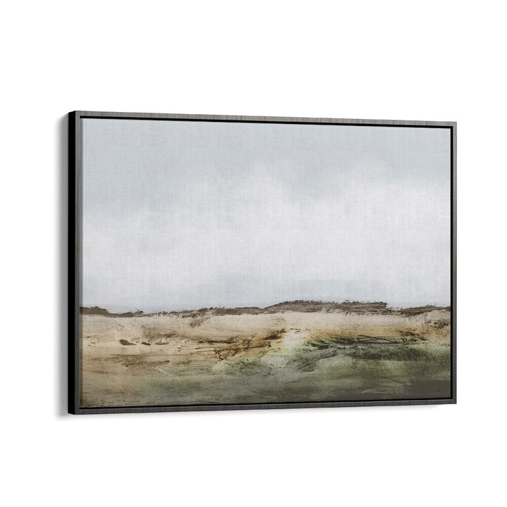 Cliffs By Dan Hob day Abstract Art Artwork in Black Floater Frame