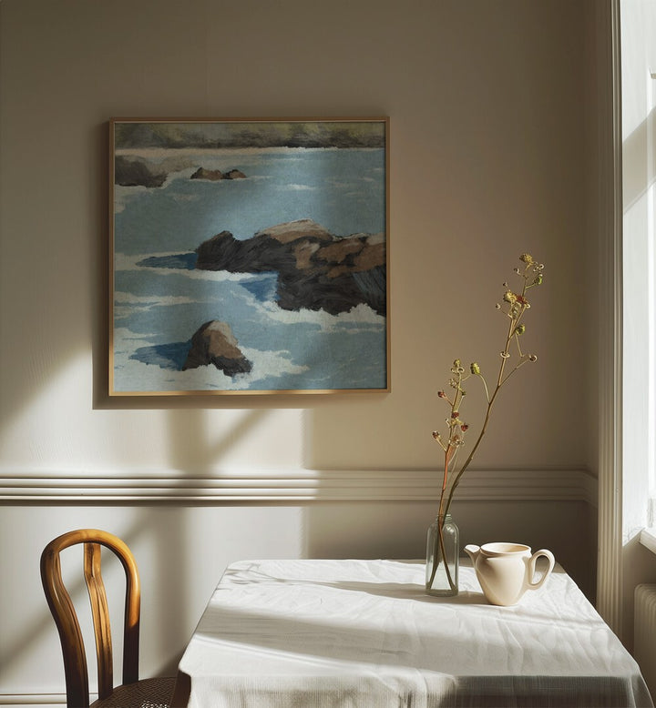 Enhance your decor with CLIFF VIEW, BEACH PAINTINGS showcasing stunning cliffs and ocean serenity.